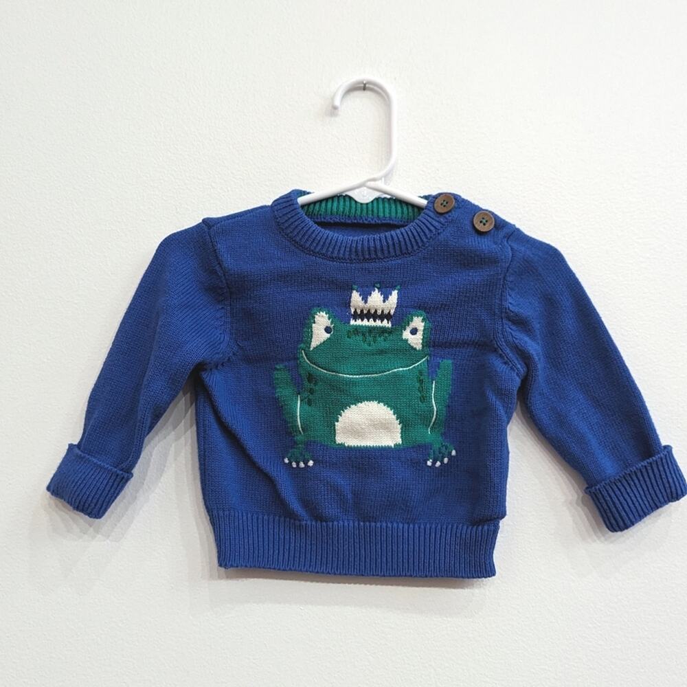 Joules Sweater 3-6m Boys Frog Prince Storybook Classic Crewneck